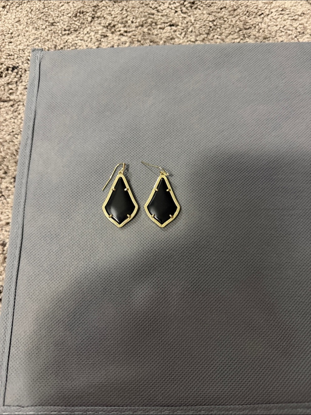 Kendra Scott Black Drop Earrings - Women Jewelry